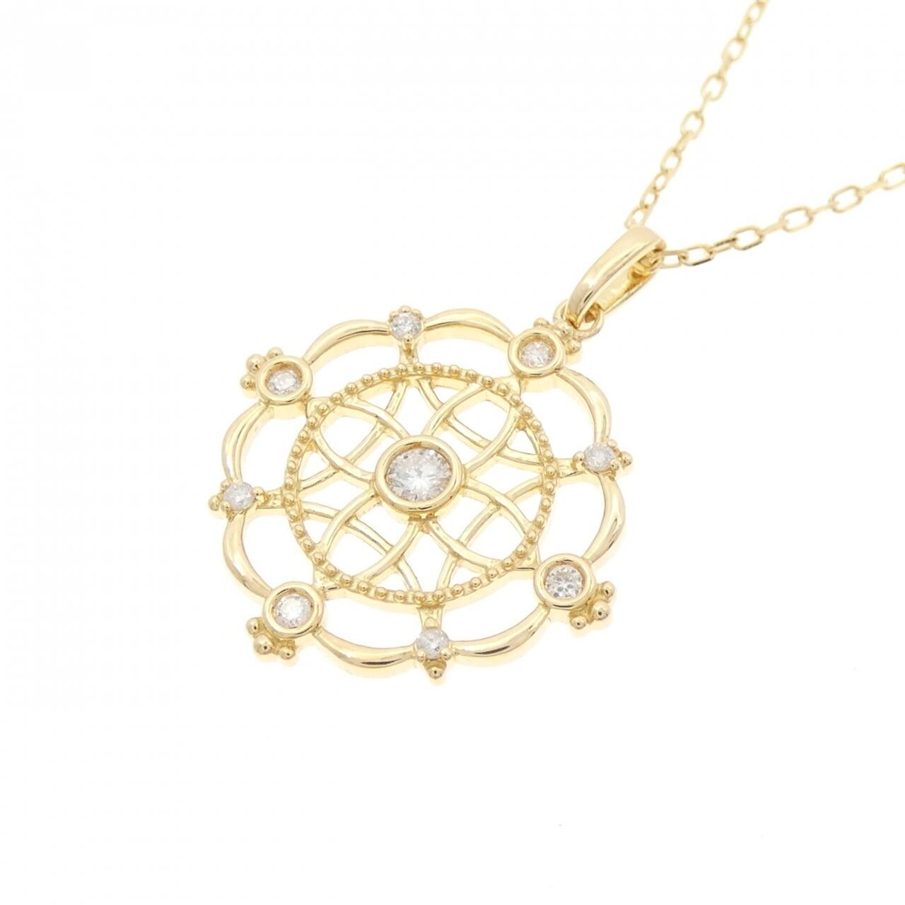 K18YG ダイヤモンド ネックレス 0.10CT