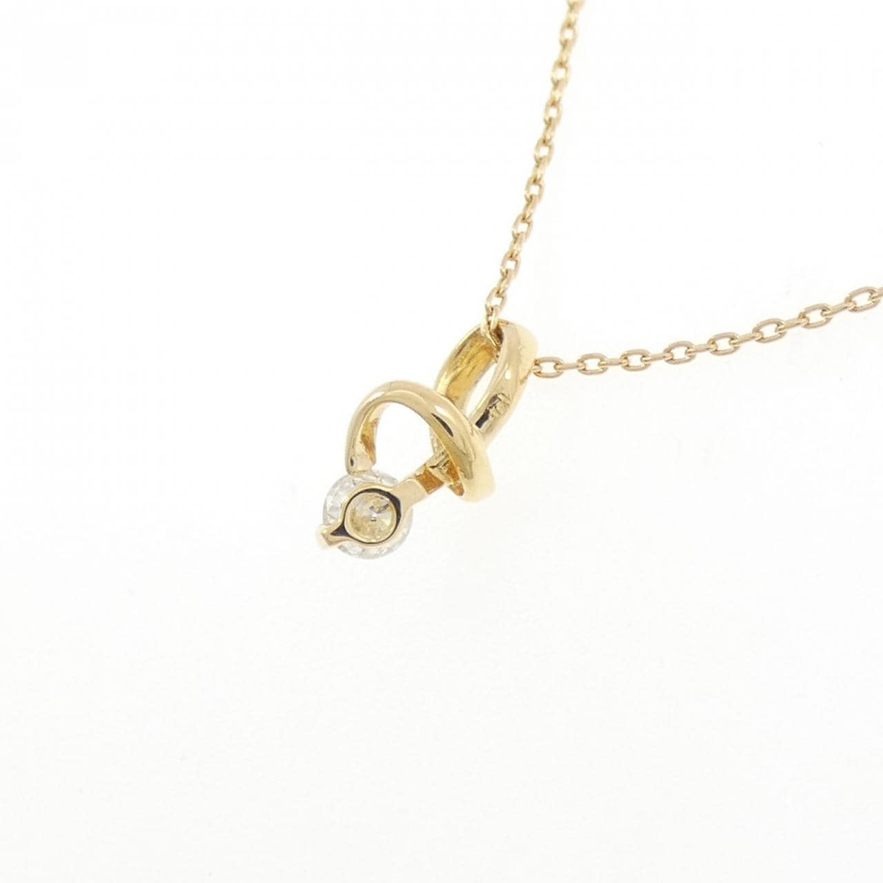 K18YG ダイヤモンド ネックレス 0.10CT