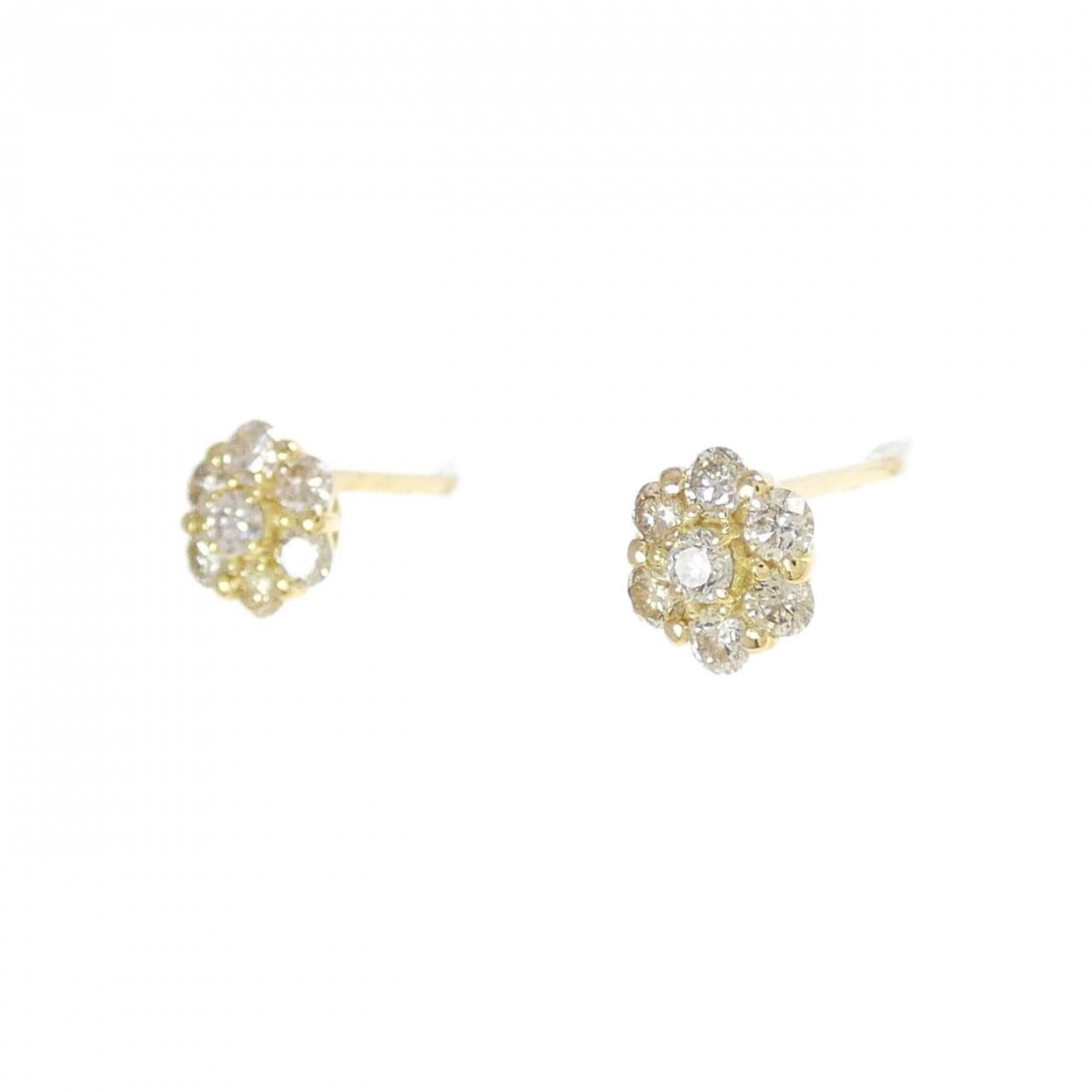 [BRAND NEW] K18YG Diamond earrings 0.30CT