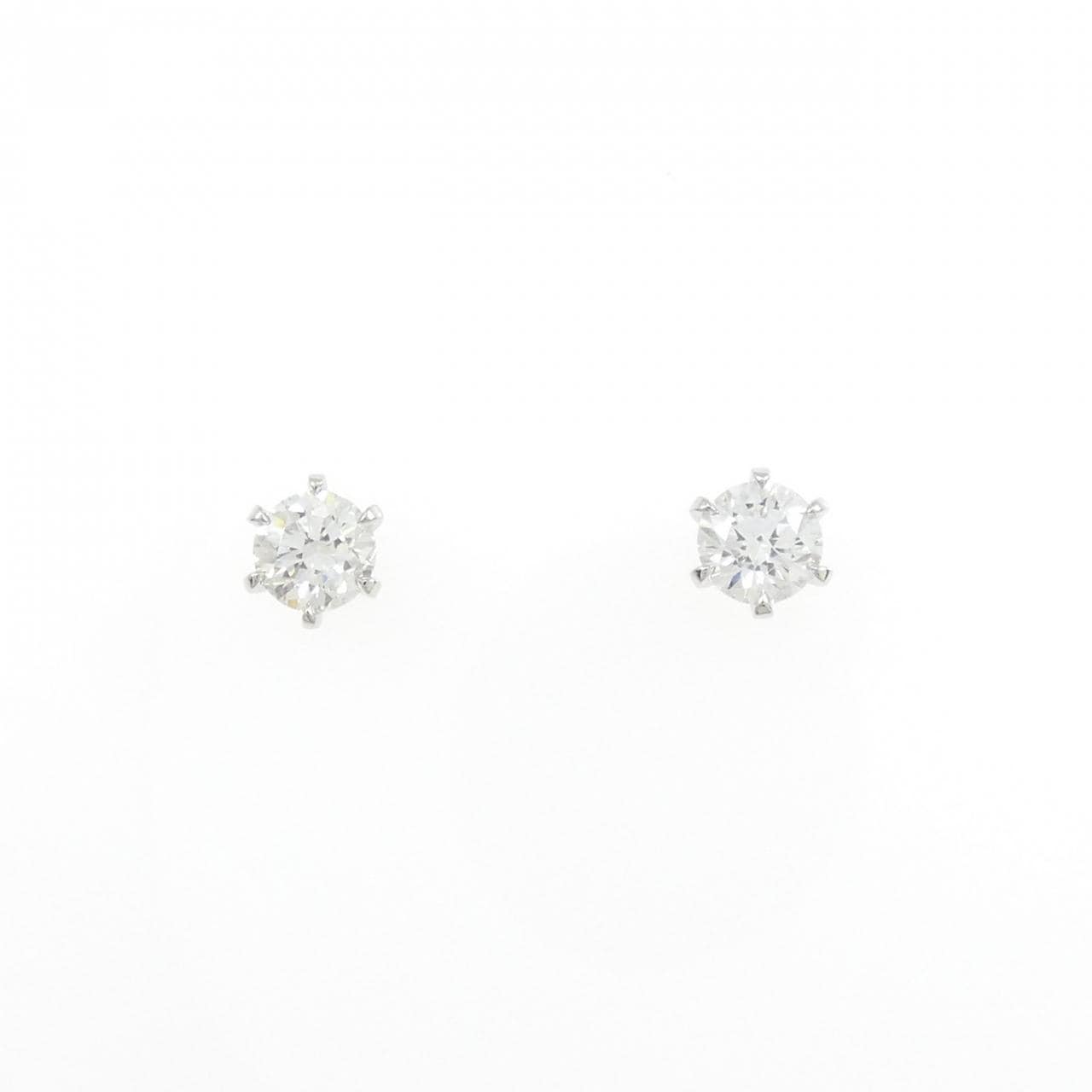 【リメイク】PT900/ST ダイヤモンド ピアス 0.300CT 0.306CT F VS2 Good