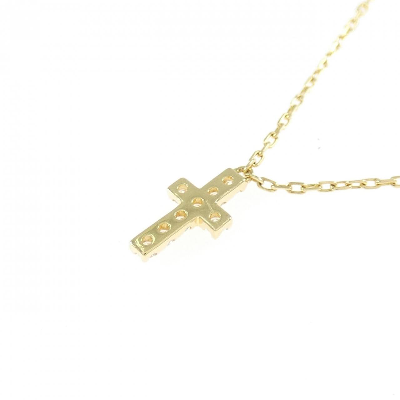 アーカー クロスパヴェ ネックレス 0.05CT