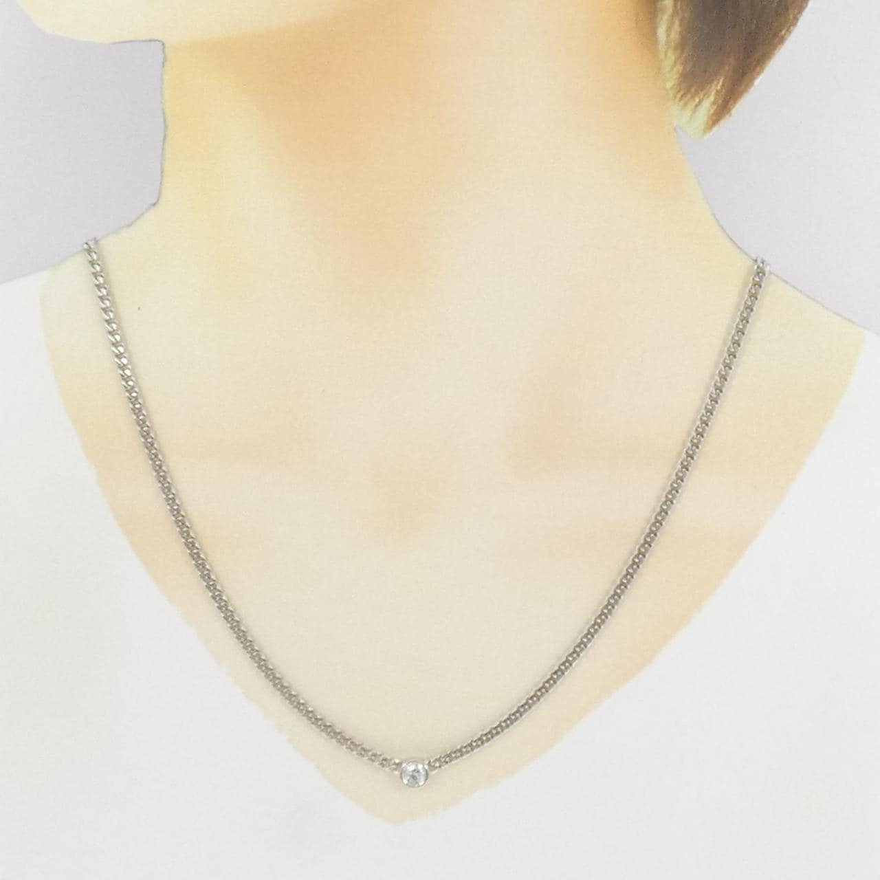 PT850 ダイヤモンド ネックレス 0.30CT