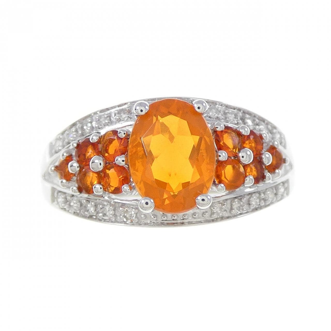 K14WG オパール リング