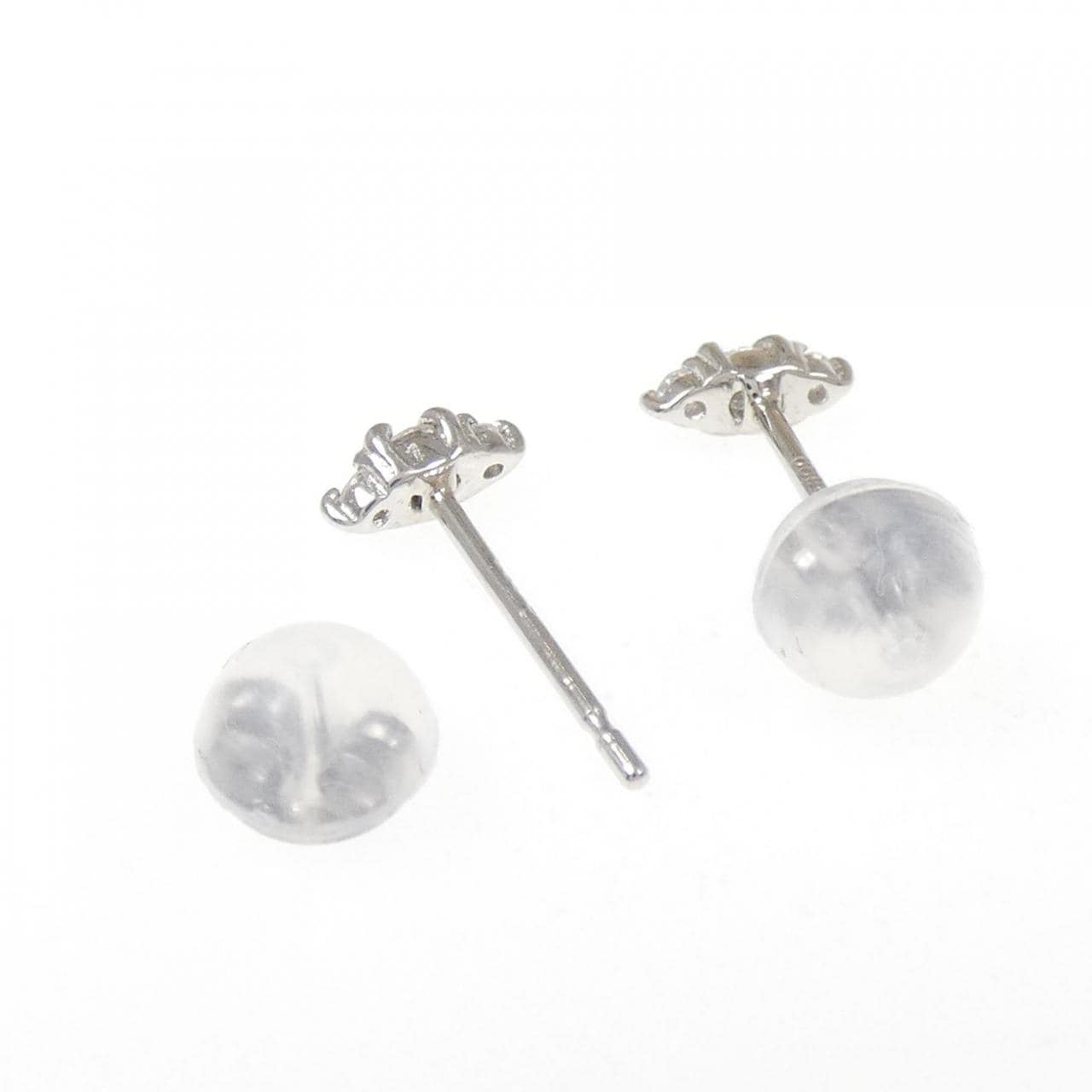 PT900 ダイヤモンド ピアス 0.10CT