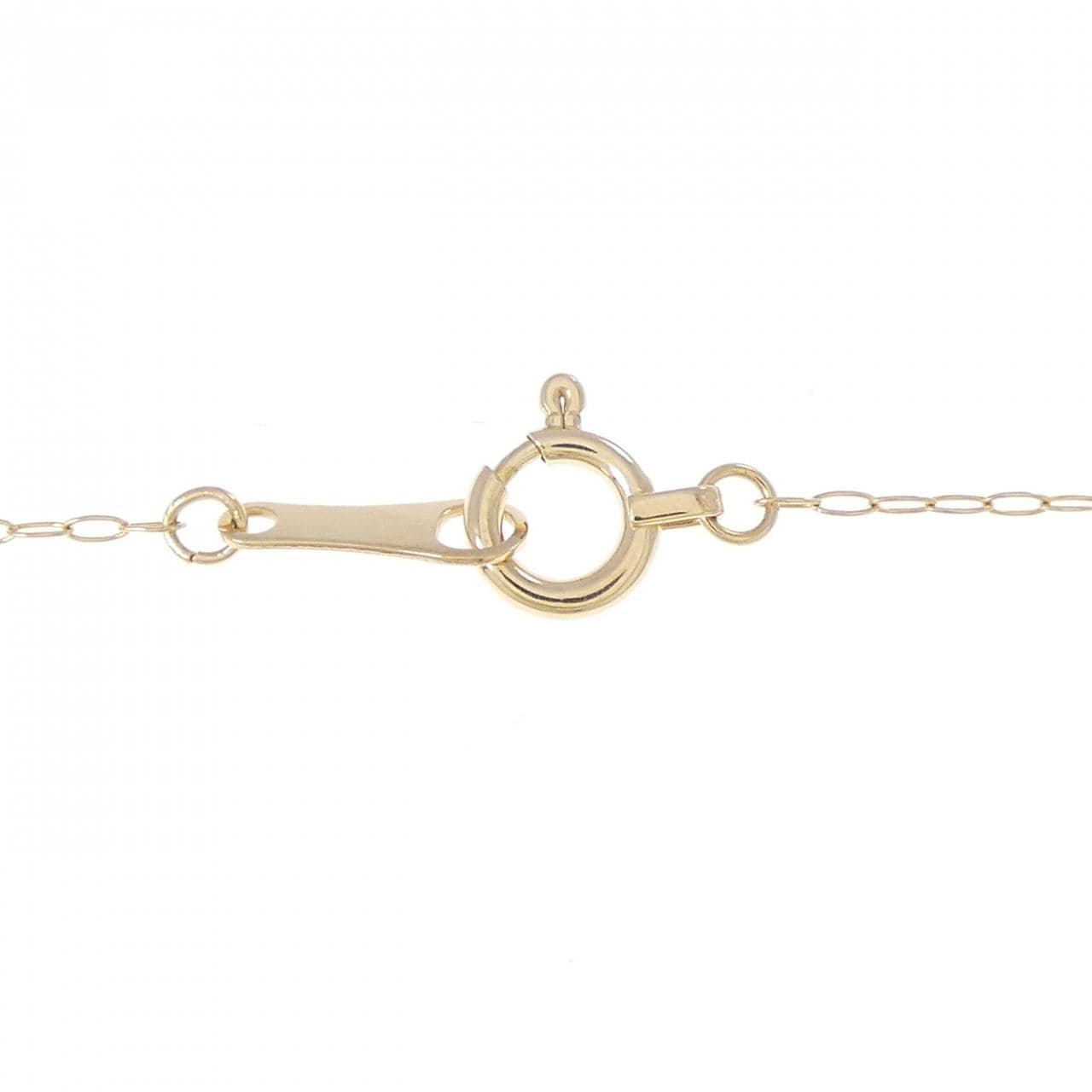 K18YG ソリティア ダイヤモンド ネックレス 0.07CT