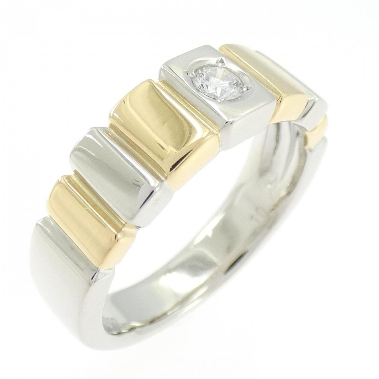 PT900/K18YG ダイヤモンド リング 0.10CT