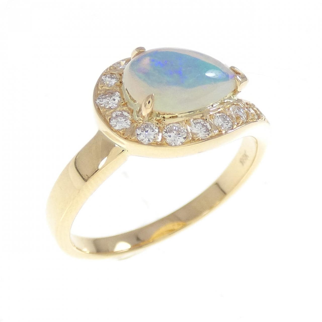 750YG オパール リング