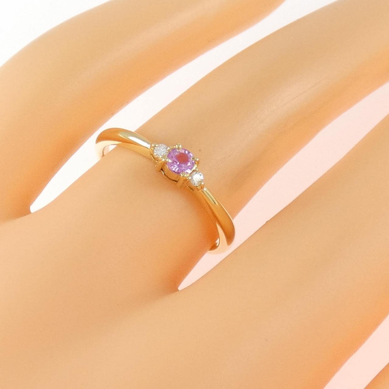 K18YG サファイヤ リング