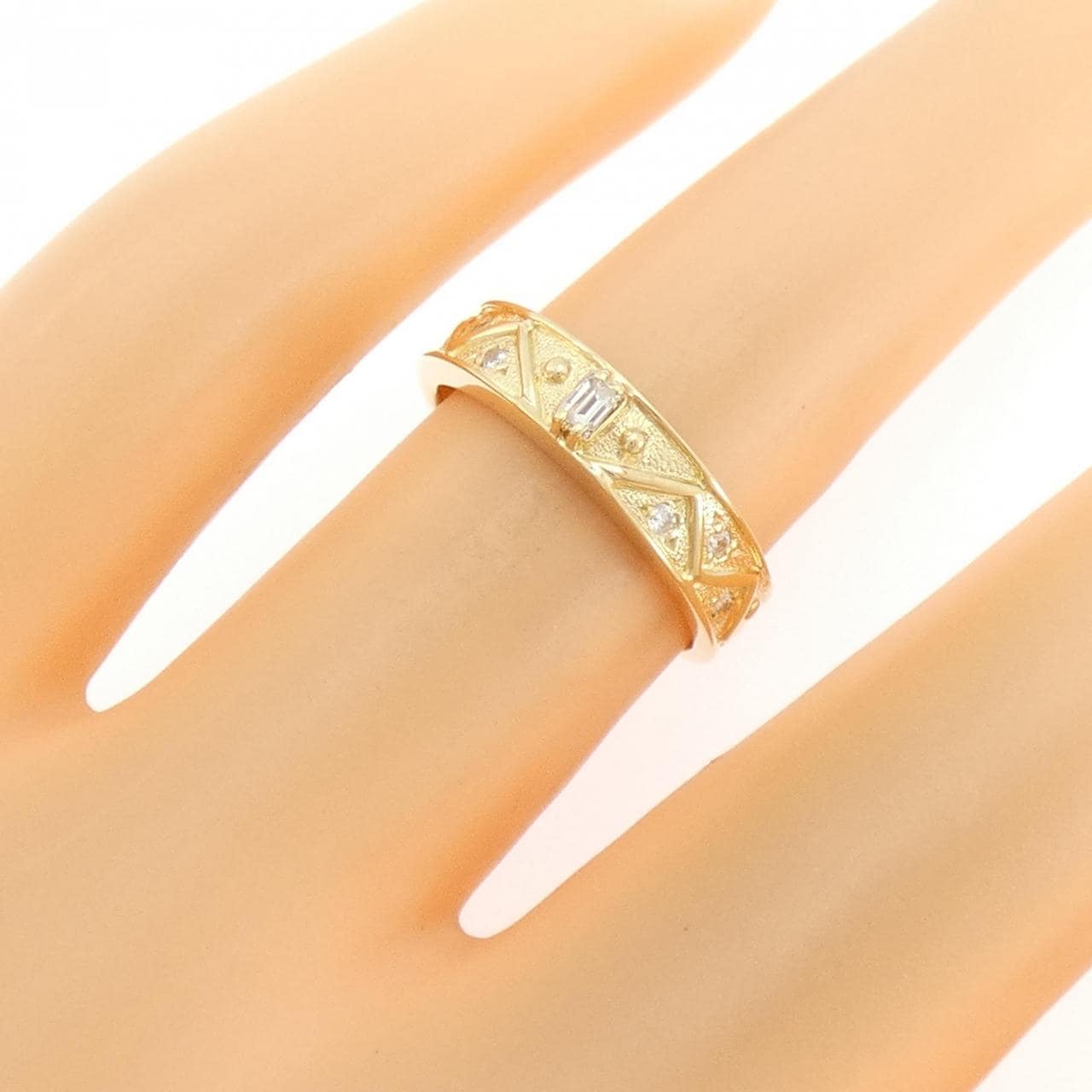 K18YG ダイヤモンド リング 0.06CT