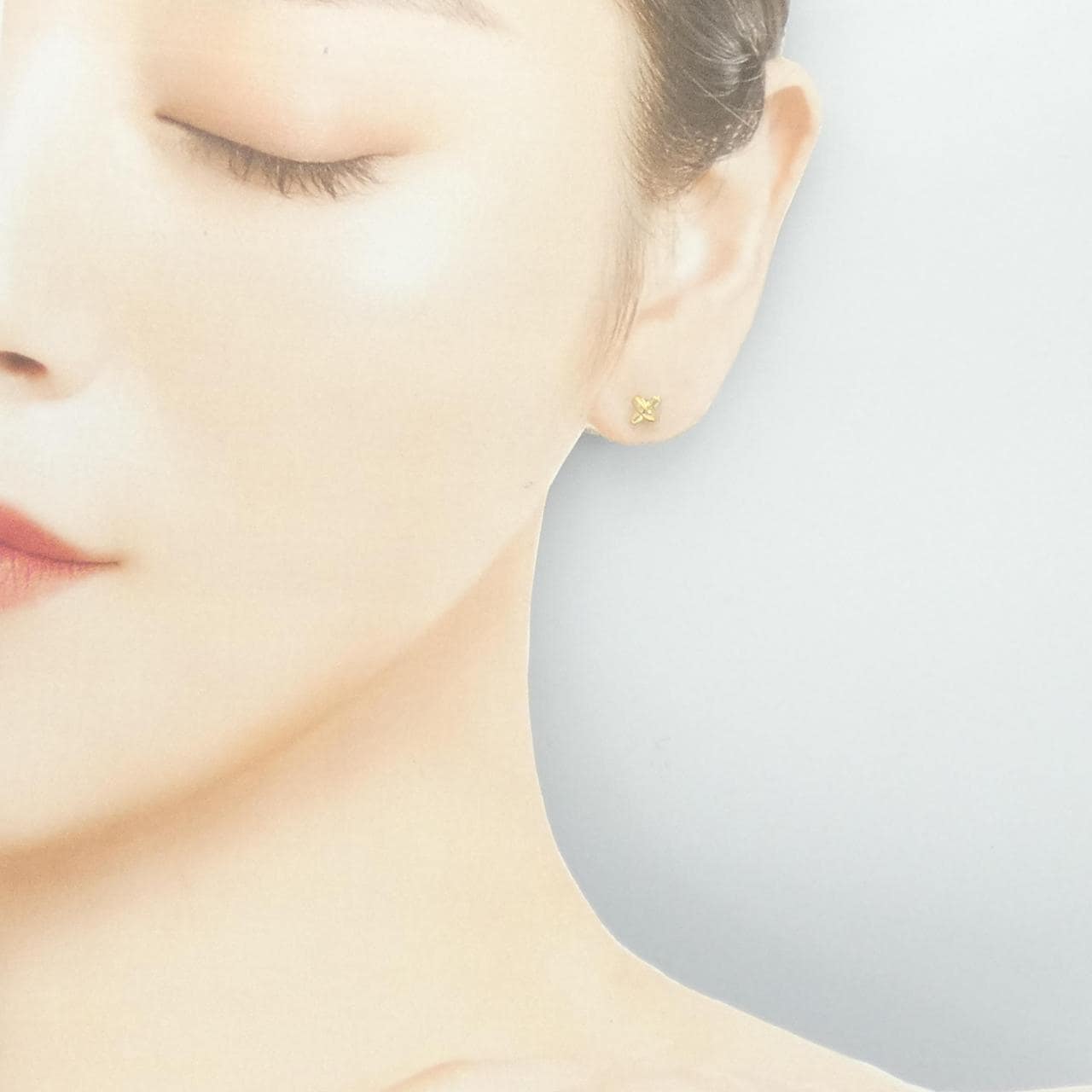 TIFFANY cross stitch earrings