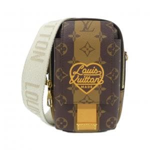 ルイヴィトン モノグラム ストライプ(LVスクエアード) ダブル フォン ポーチ M81005 ショルダーバッグ