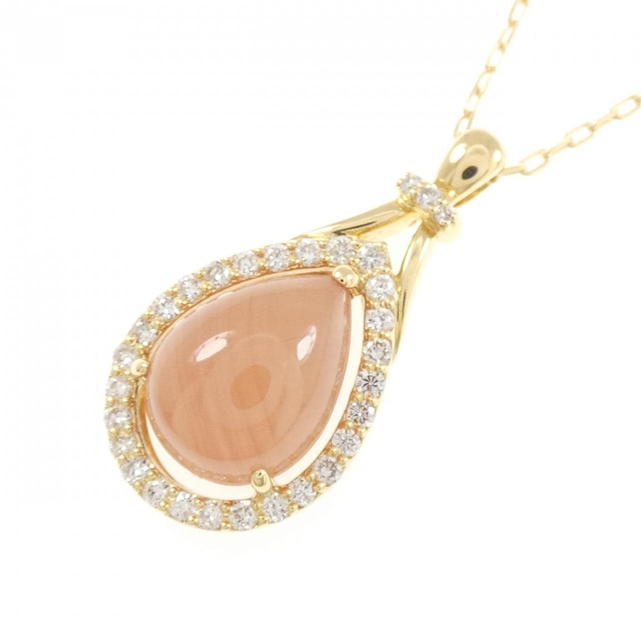 K18YG ロードクロサイト ネックレス 3.50CT