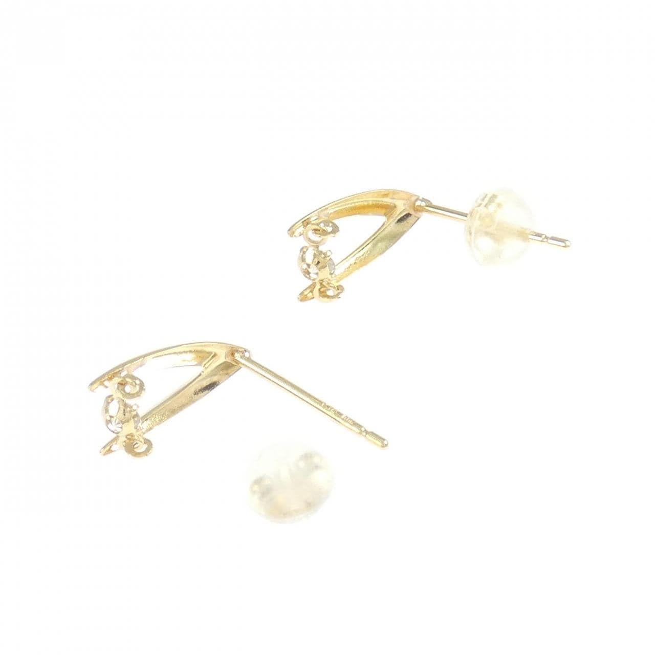 K18YG ダイヤモンド ピアス 0.12CT