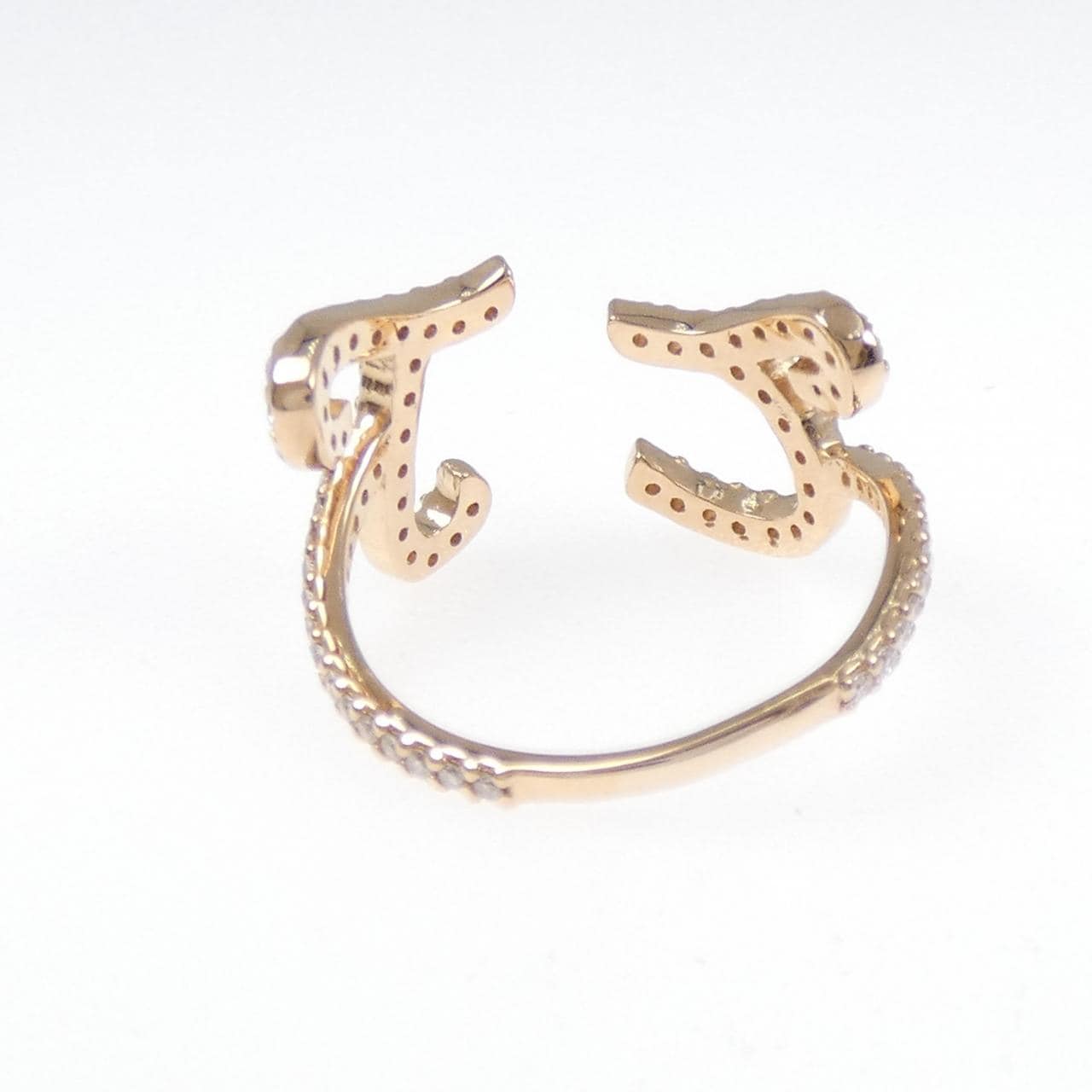 K18PG ダイヤモンド リング