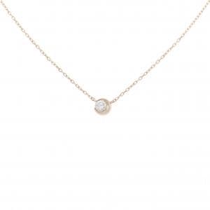 スタージュエリー ムーンセッティング ネックレス 0.06CT
