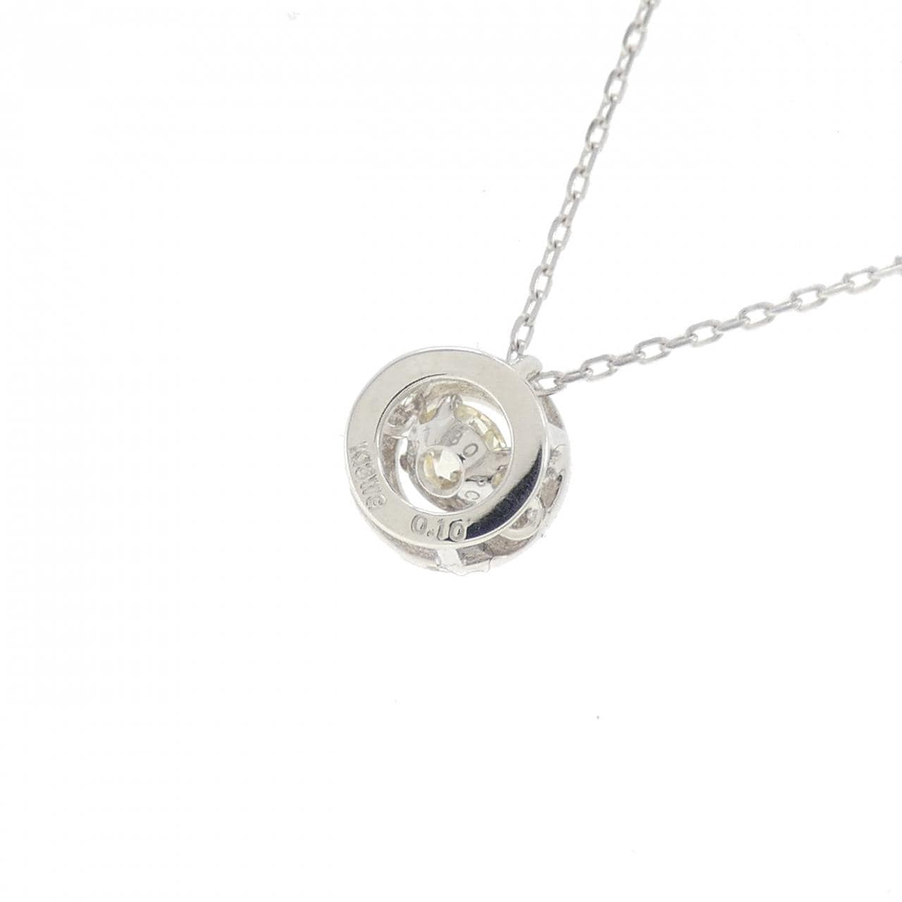 K18WG ダイヤモンド ネックレス 0.10CT