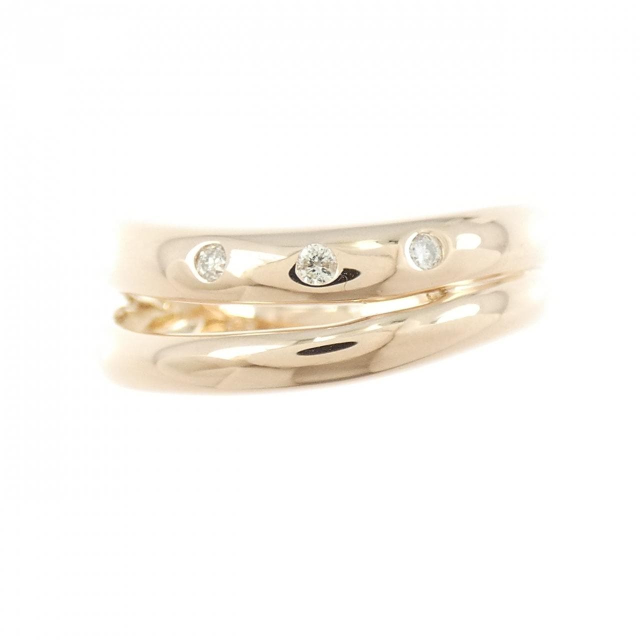 K18PG ダイヤモンド リング 0.05CT