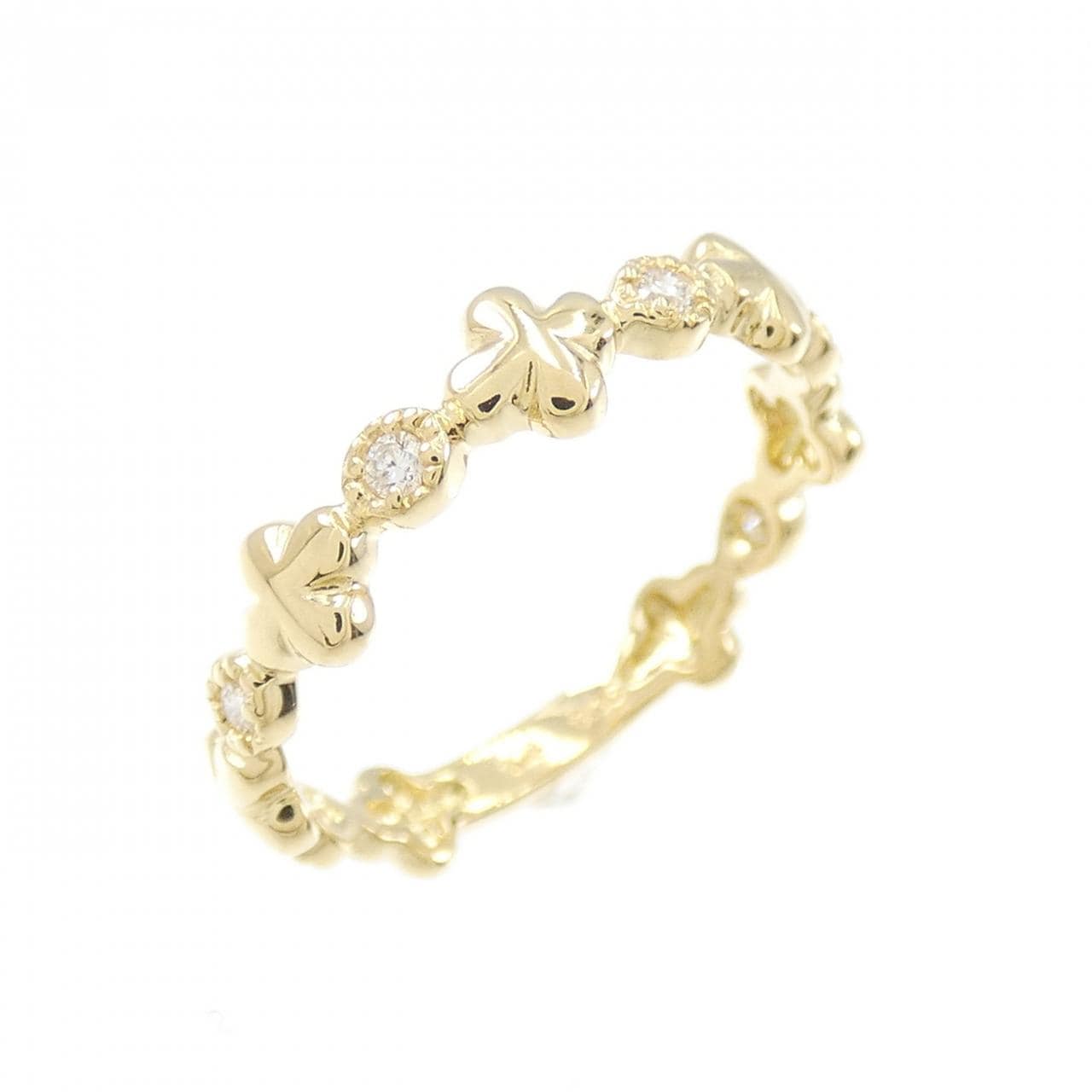 K18YG ダイヤモンド ピンキーリング 0.06CT
