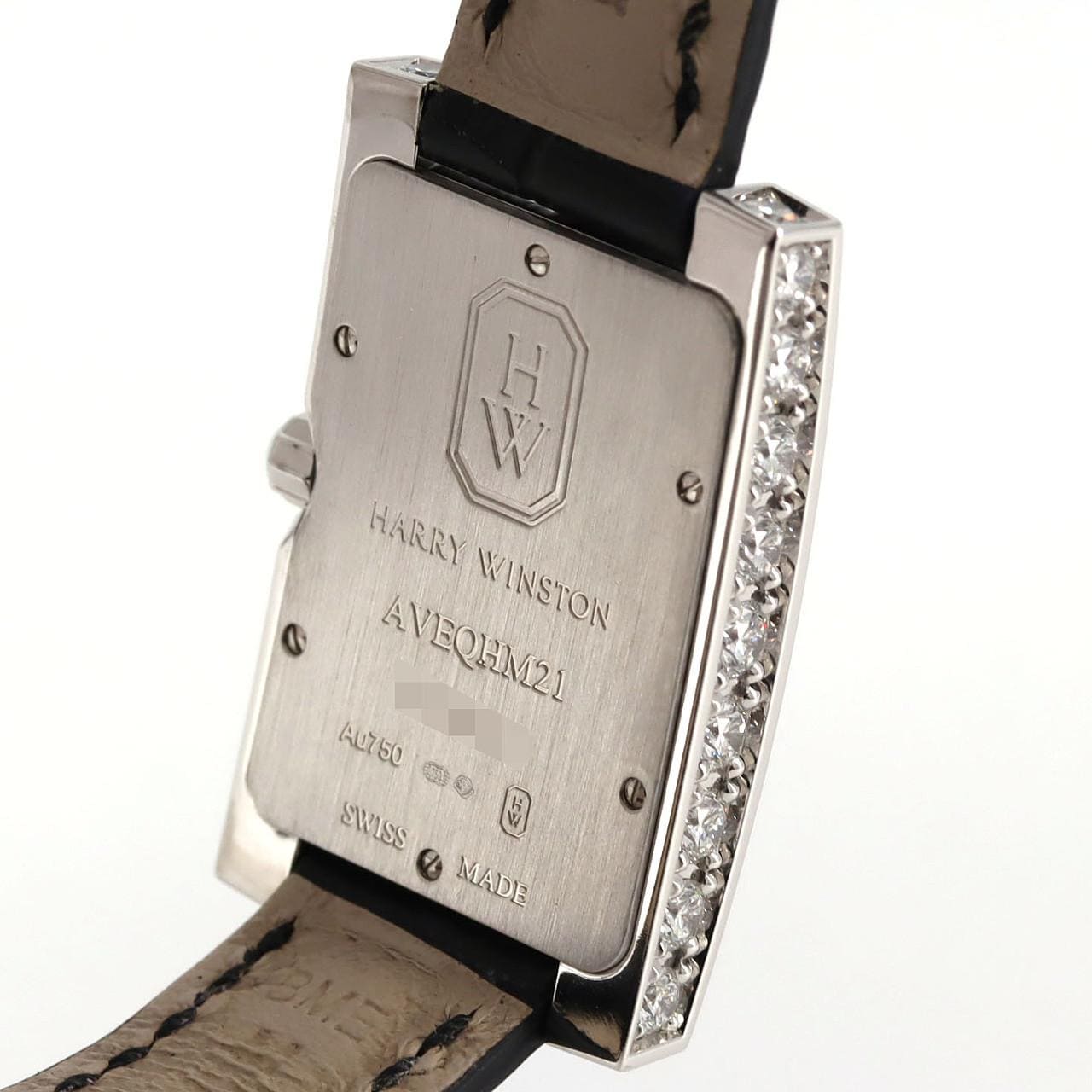 ハリーウィンストン アヴェニューエリプティック WG/D･センターパヴェ 310LQW/AVEQHM21WW241 WG クォーツ