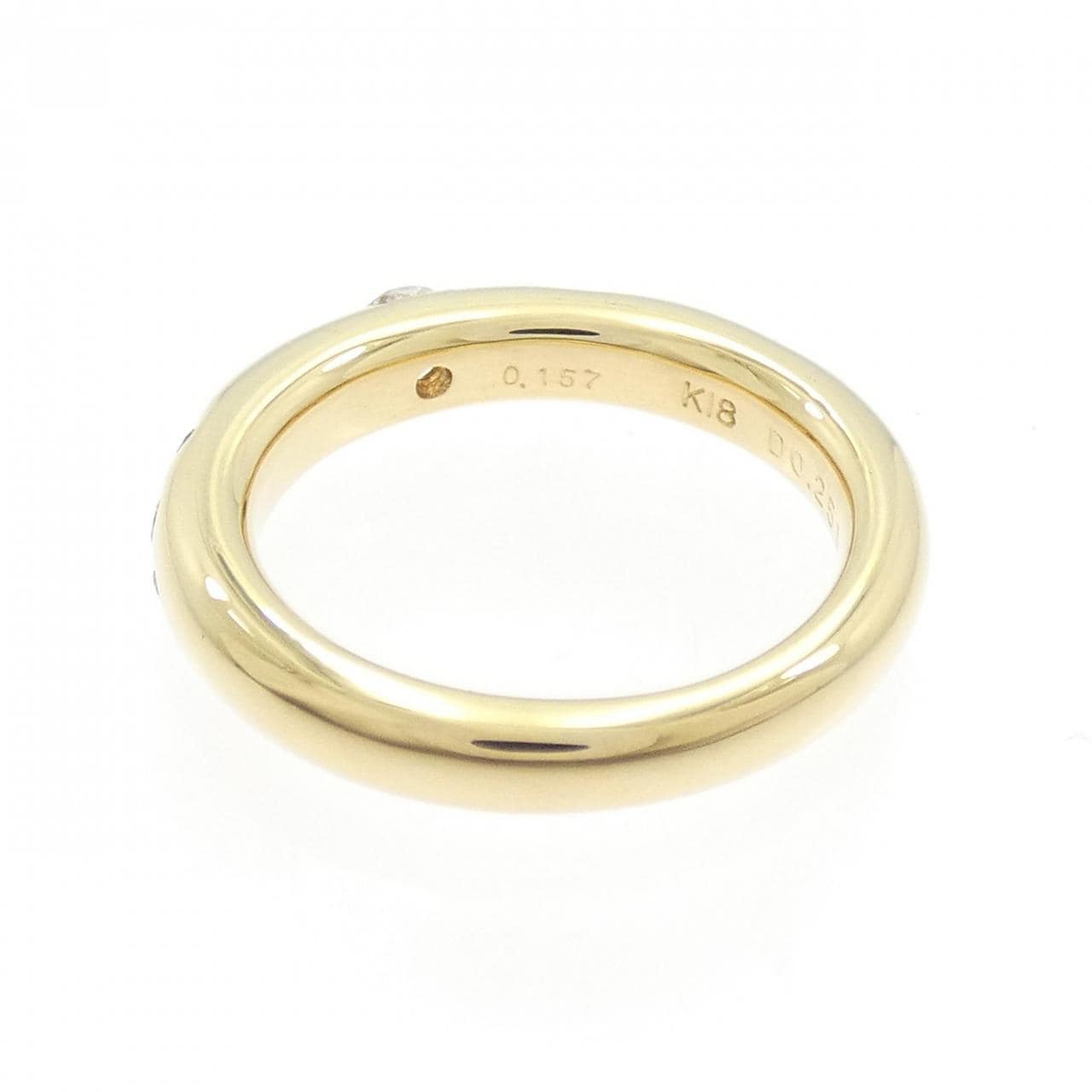 K18YG ダイヤモンド リング 0.157CT
