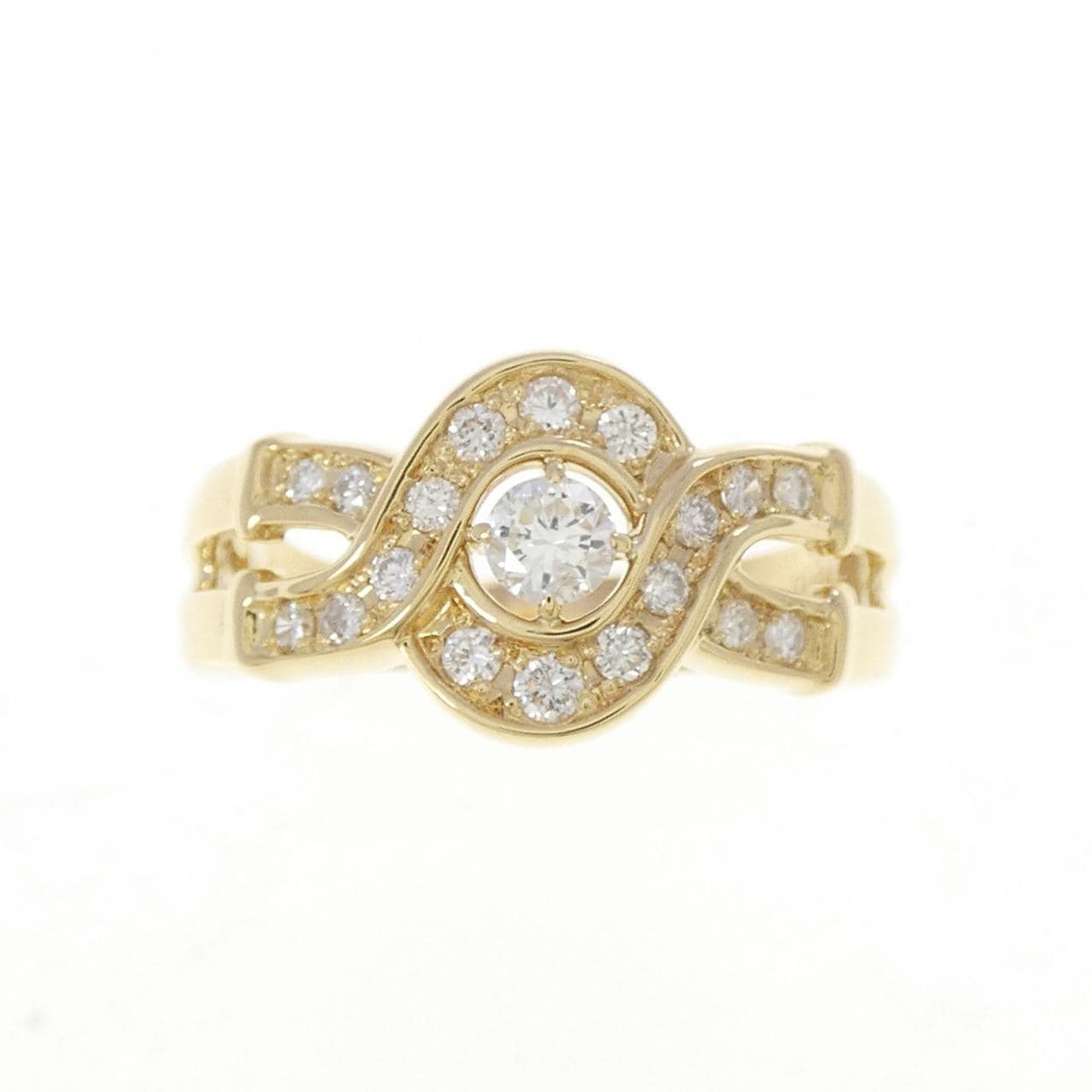 K18YG ダイヤモンド リング 0.34CT