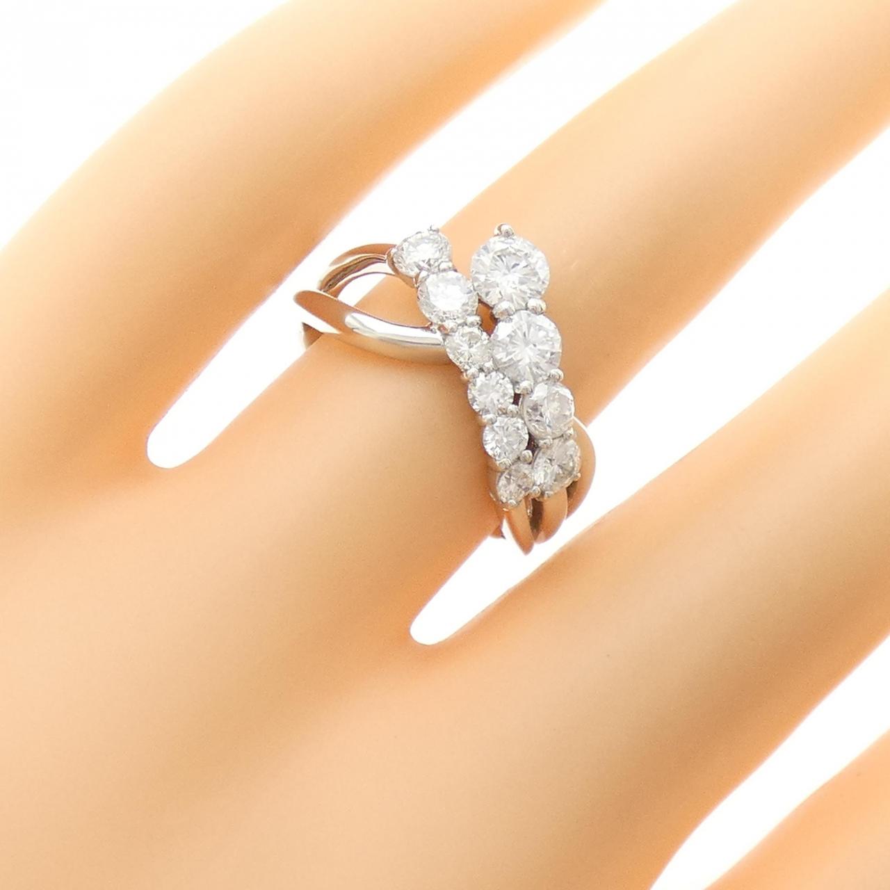 PT900 ダイヤモンド リング 1.24CT