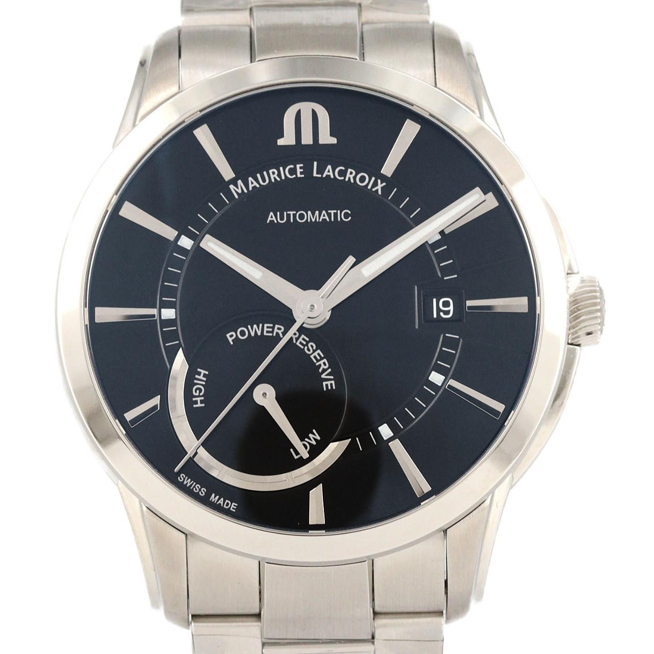 【新品】モーリス･ラクロア ポントスパワーリザーブ PT6368-SS002-330-1 SS 自動巻