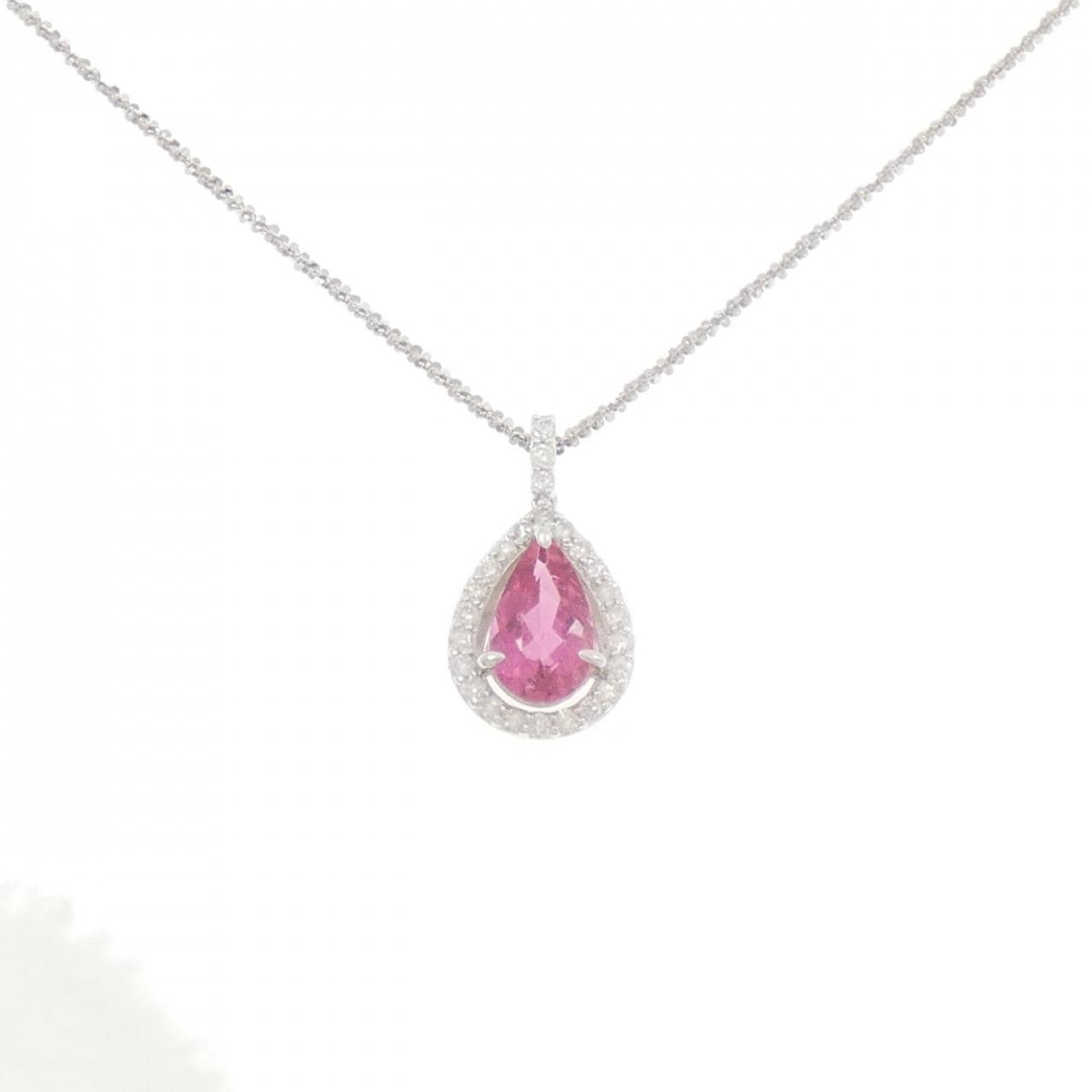 K14WG/K18WG トルマリン ネックレス 2.04CT