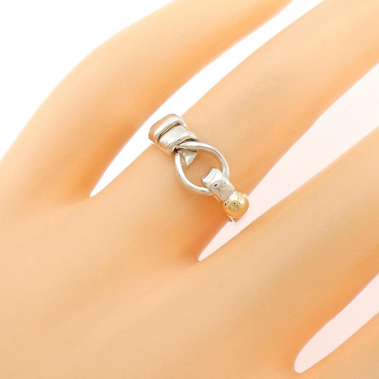 【ヴィンテージ】ティファニー フラットワイヤーラブノット リング