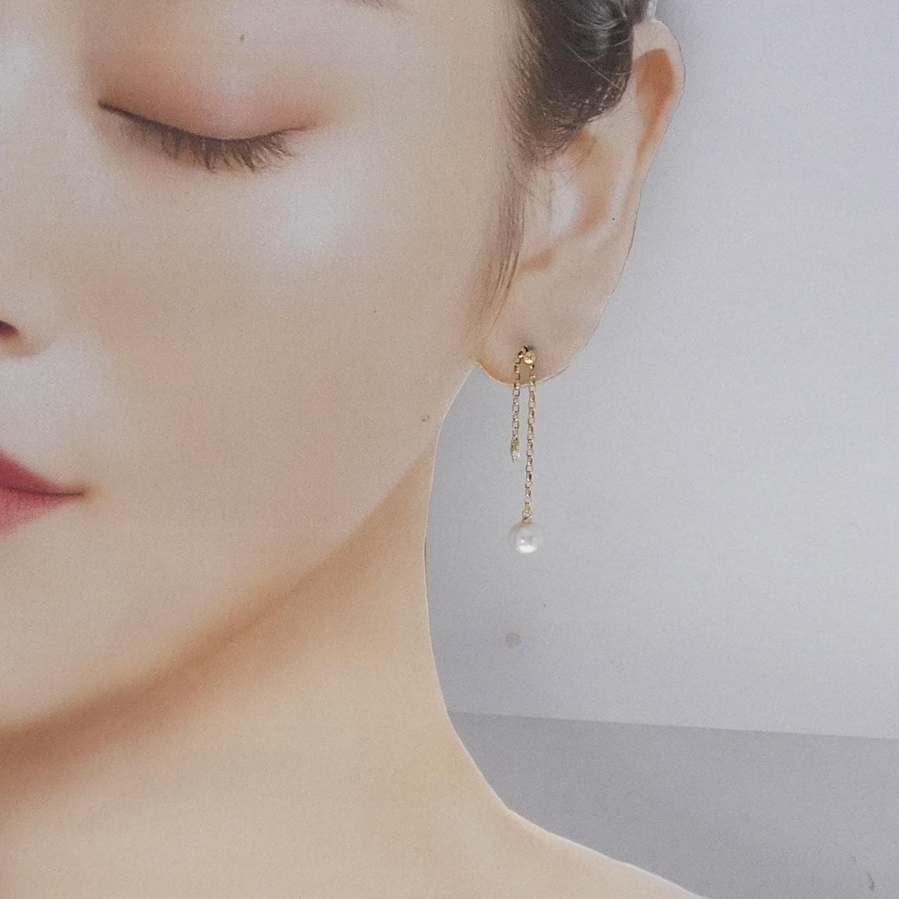 ミキモト アコヤパール ピアス 6.8mm