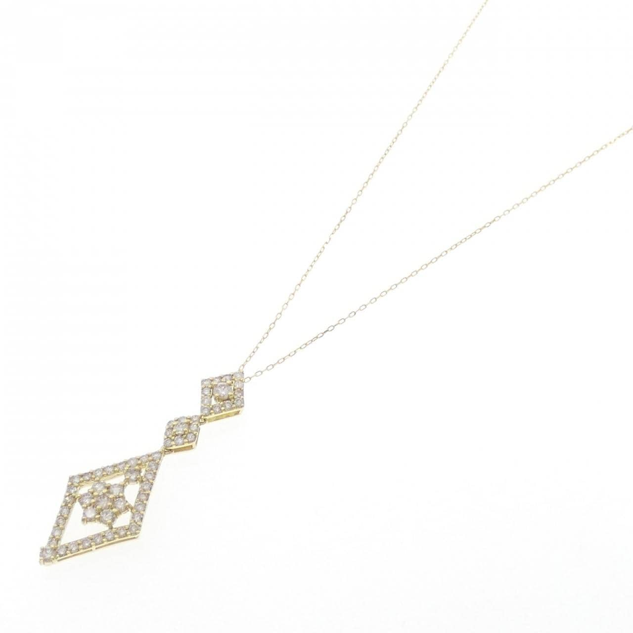 [BRAND NEW] K18YG Diamond necklace 1.00CT