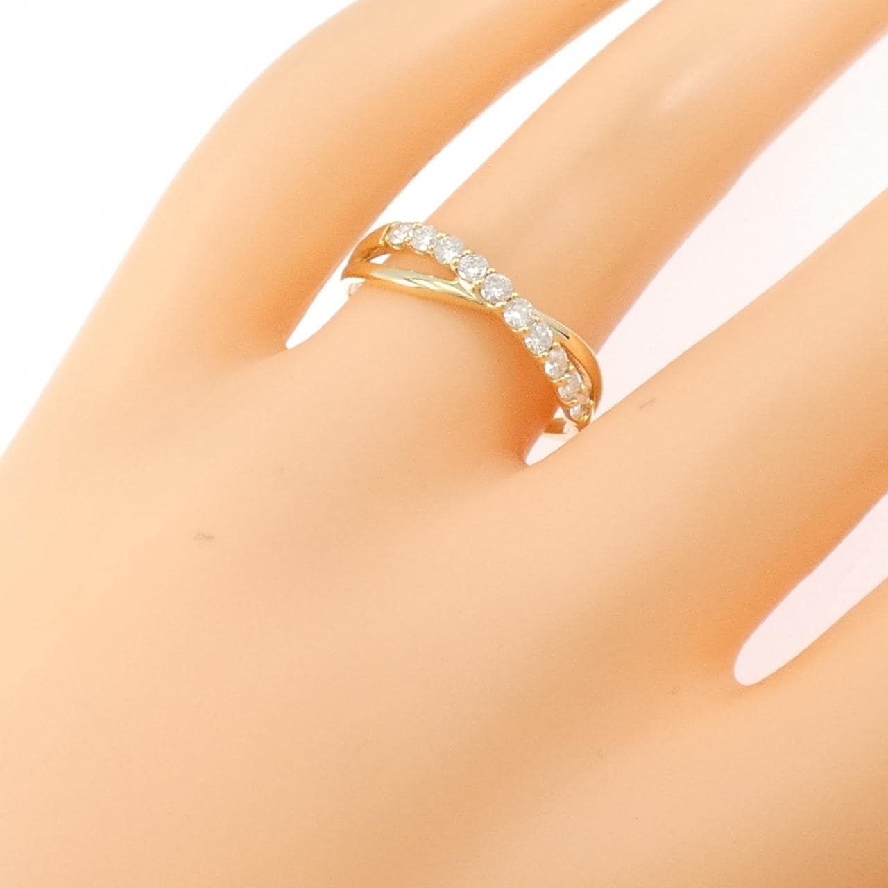 【リメイク】K18YG ダイヤモンド リング 0.30CT