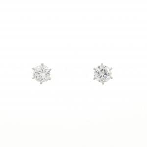 【リメイク】PT900/ST ダイヤモンド ピアス 0.311CT 0.313CT D VS1 VG-G