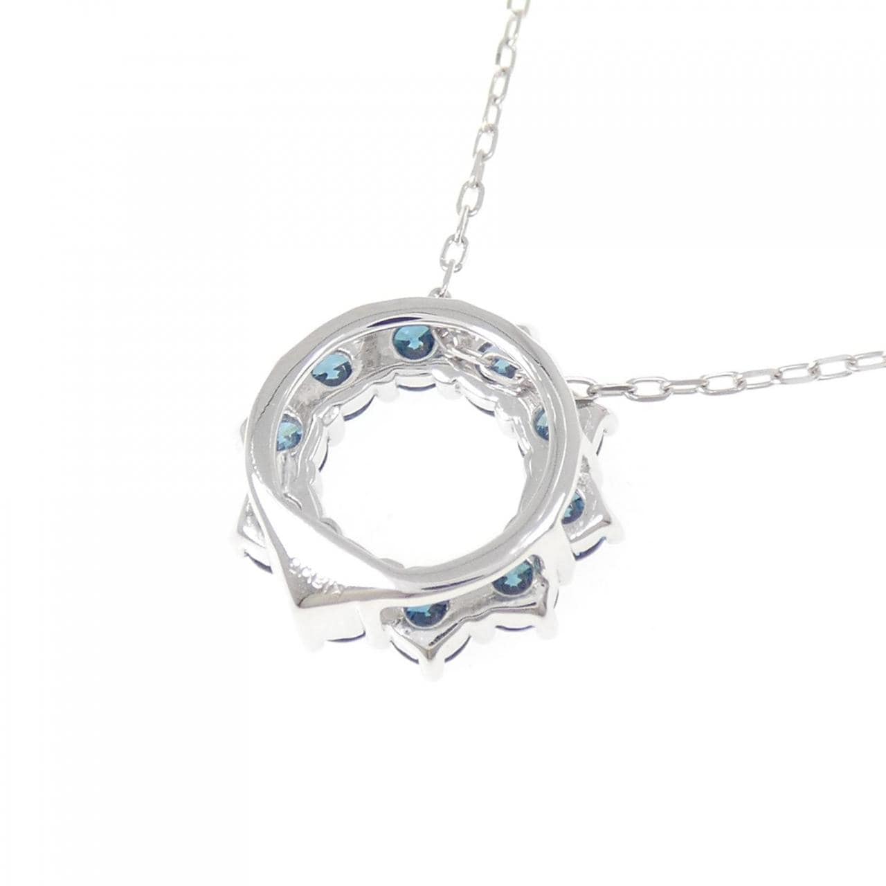K18WG ダイヤモンド ネックレス 1.00CT