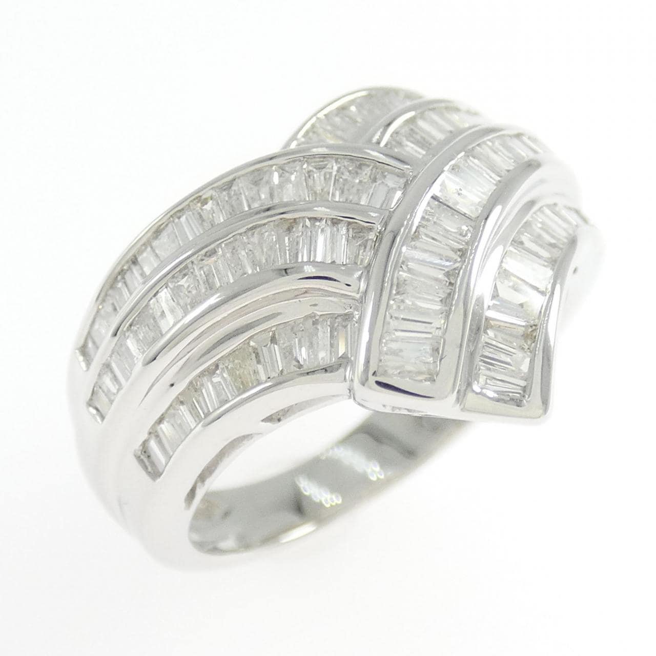 K18WG ダイヤモンド リング 1.00CT