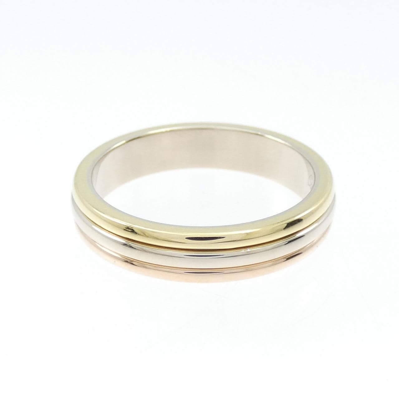 カルティエ スリーゴールドウェディング リング