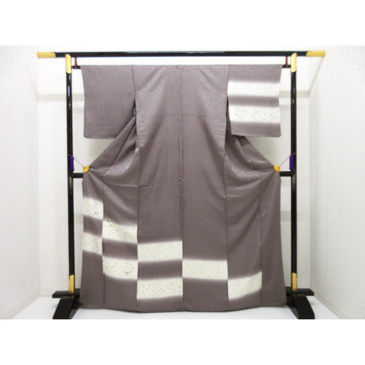 訪問著友禪加工刺繡暈染