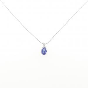 K18WG タンザナイト ネックレス 0.80CT