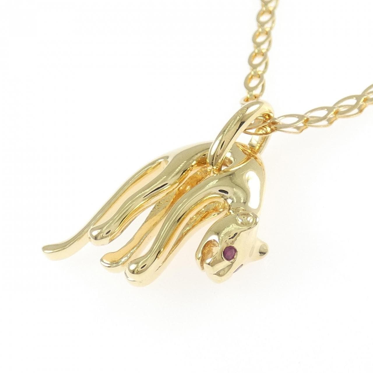 750YG/K18YG ルビー ネックレス