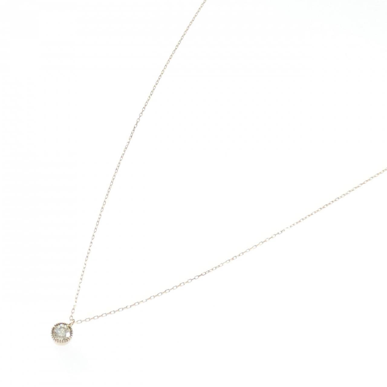 K18PG ダイヤモンド ネックレス 0.30CT