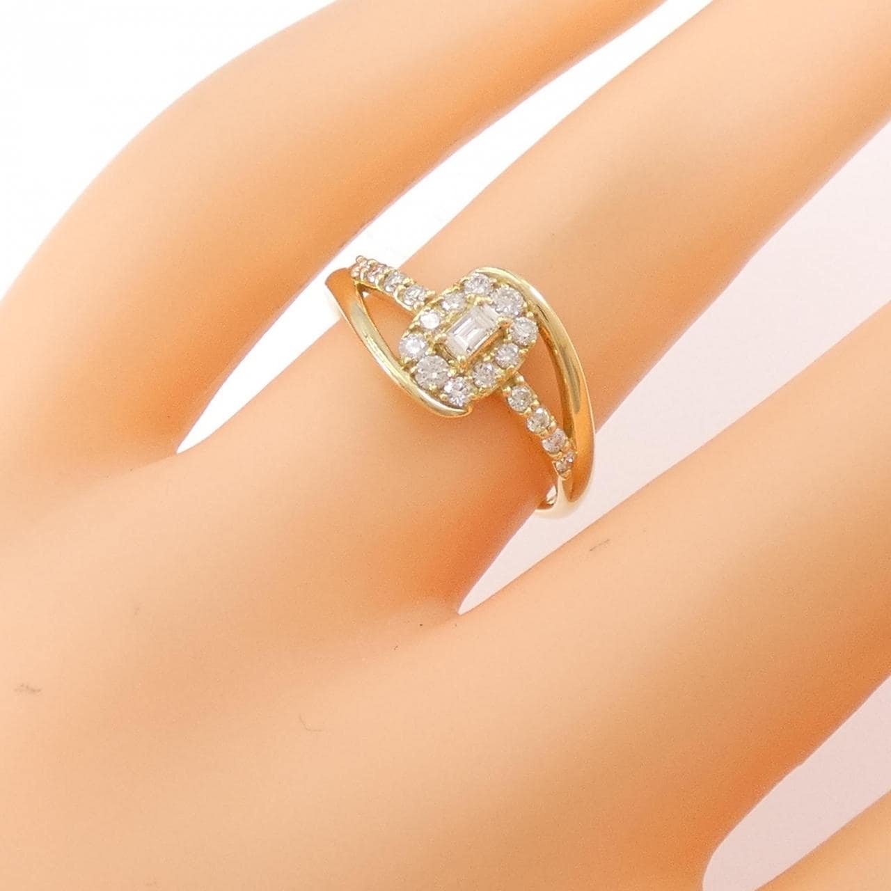 【新品】K18YG ダイヤモンド リング 0.30CT