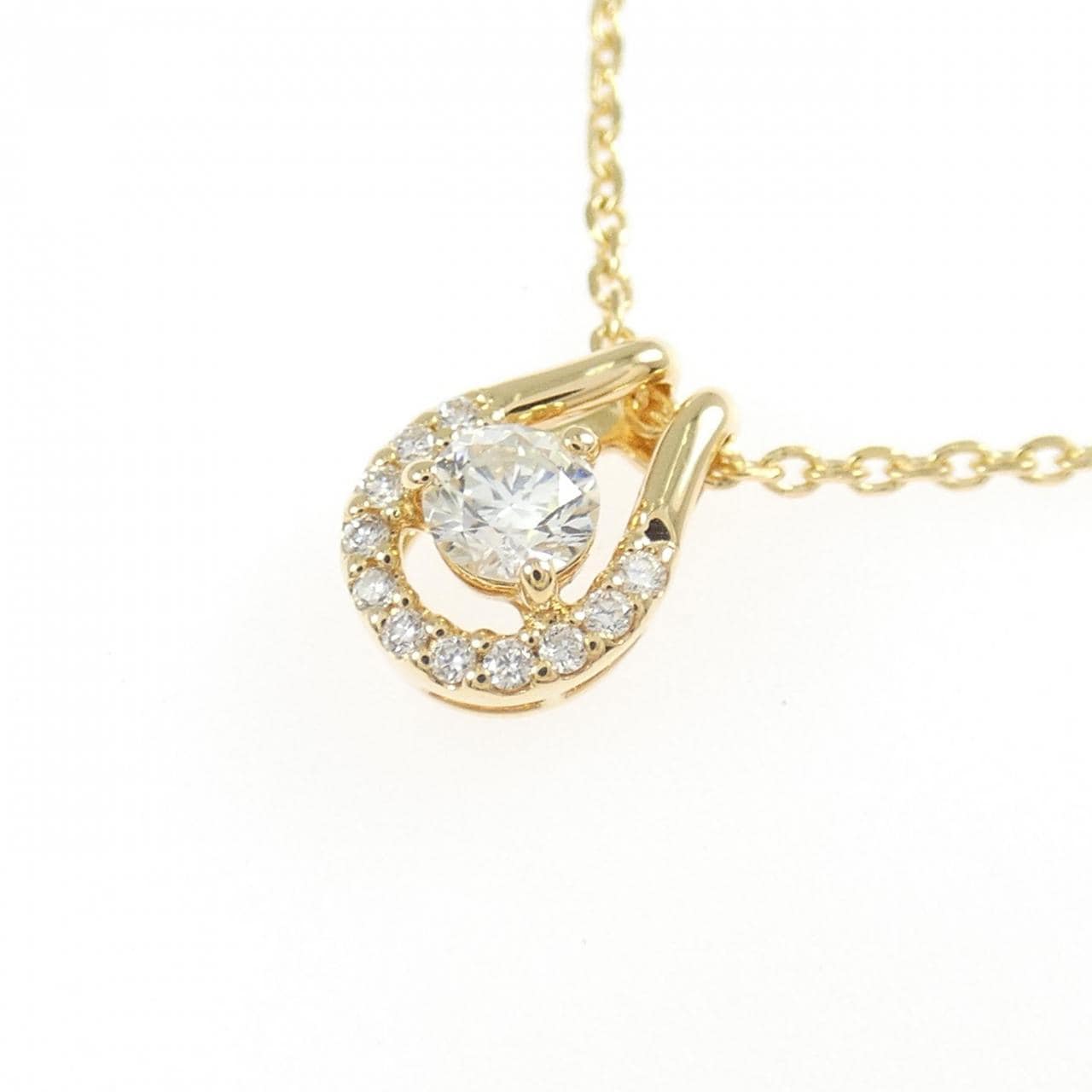 K18YG ダイヤモンド ネックレス 0.162CT