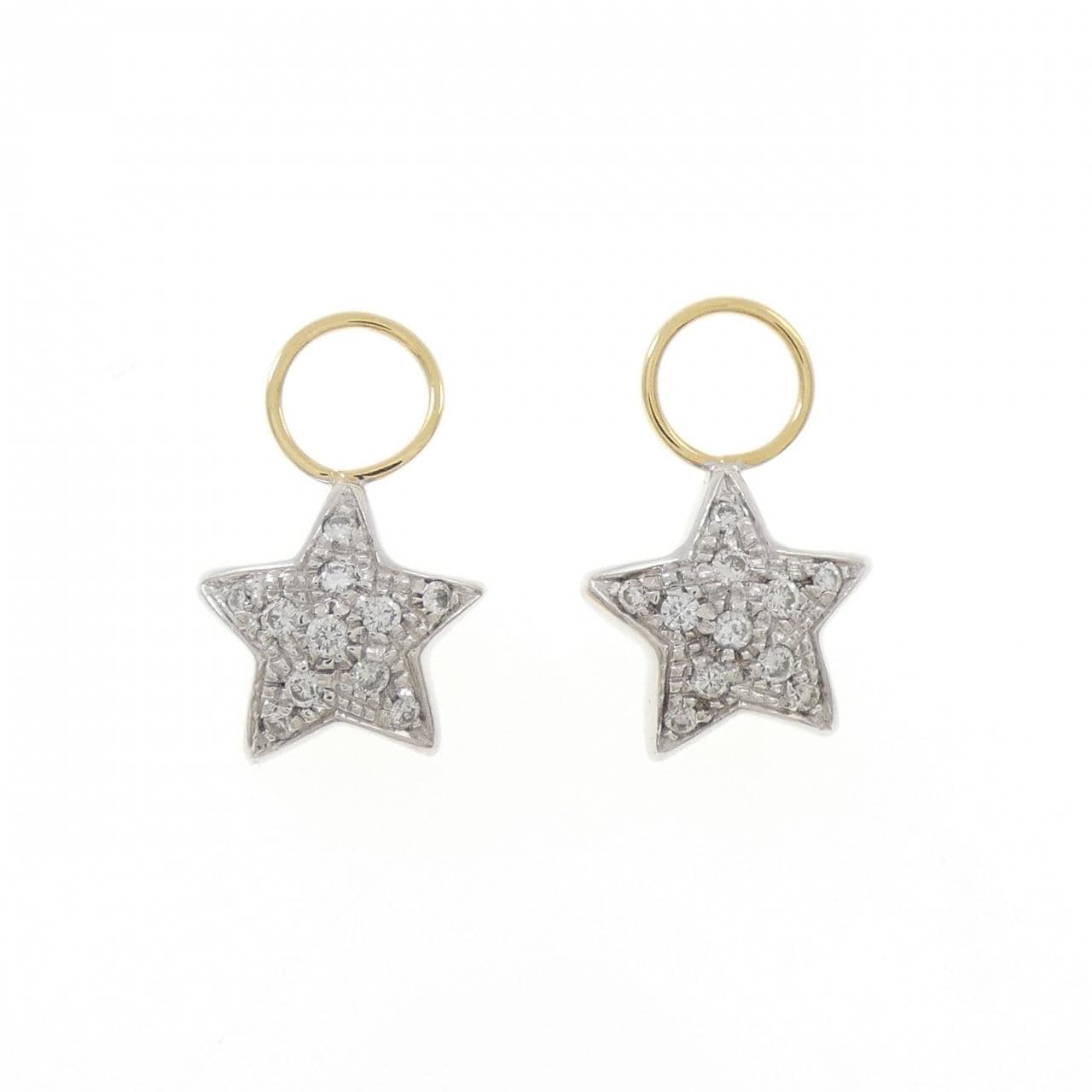 ポンテヴェキオ スター ダイヤモンド ピアスパーツ 0.24CT