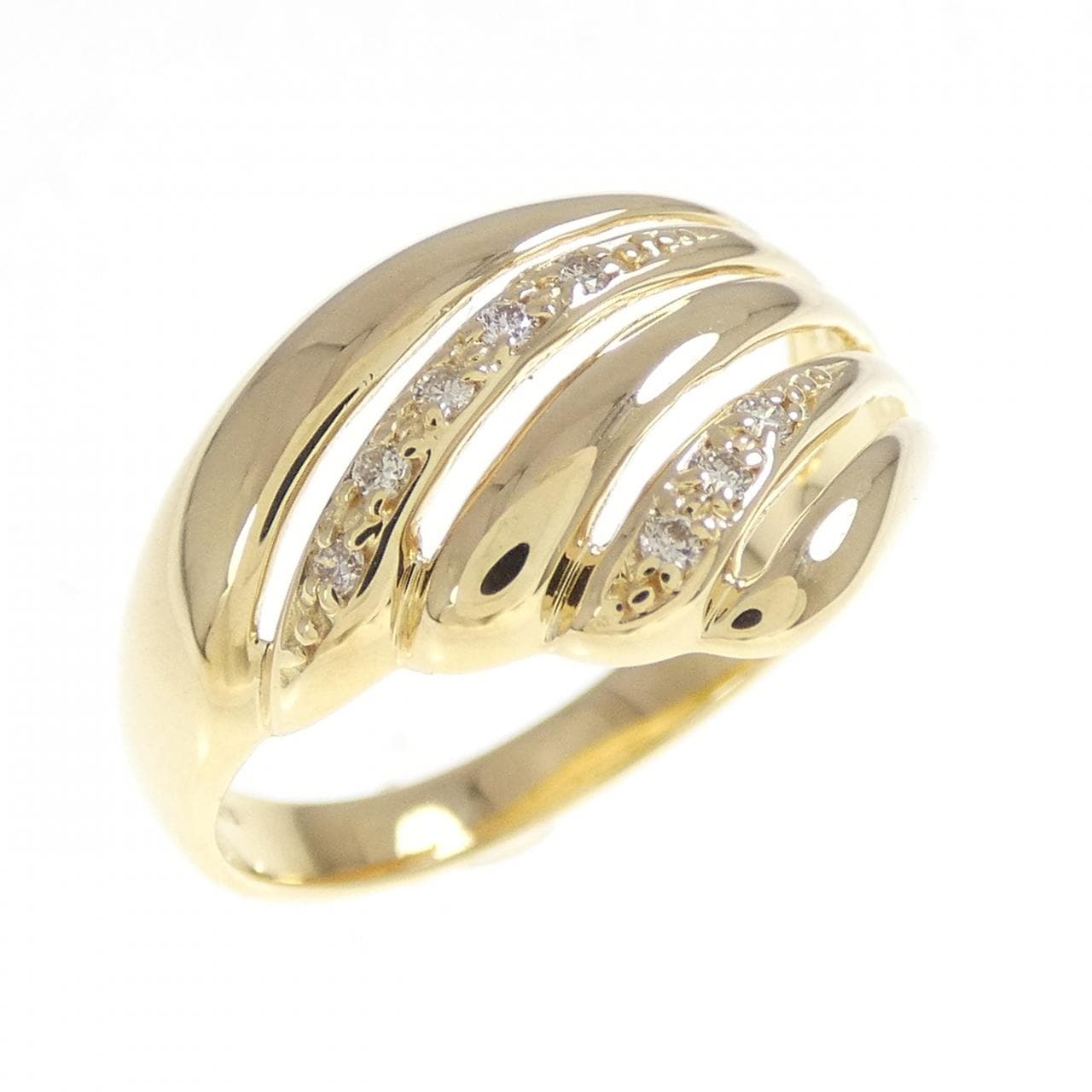 K18YG ダイヤモンド リング 0.05CT