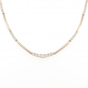 K18PG ダイヤモンド ネックレス 1.00CT