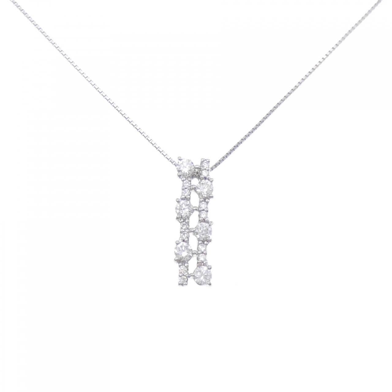 [BRAND NEW] PT Diamond Necklace 0.76CT
