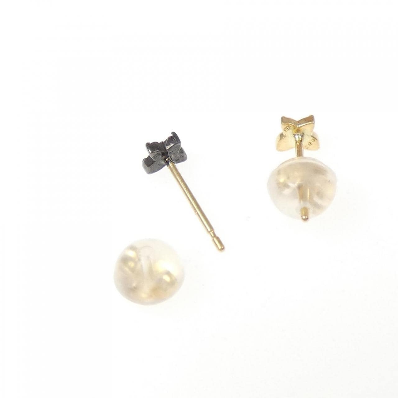 K18YG/K18BG ダイヤモンド ピアス 0.04CT