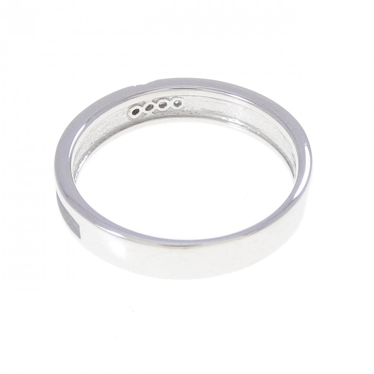 K10WG クロス ダイヤモンド リング 0.03CT