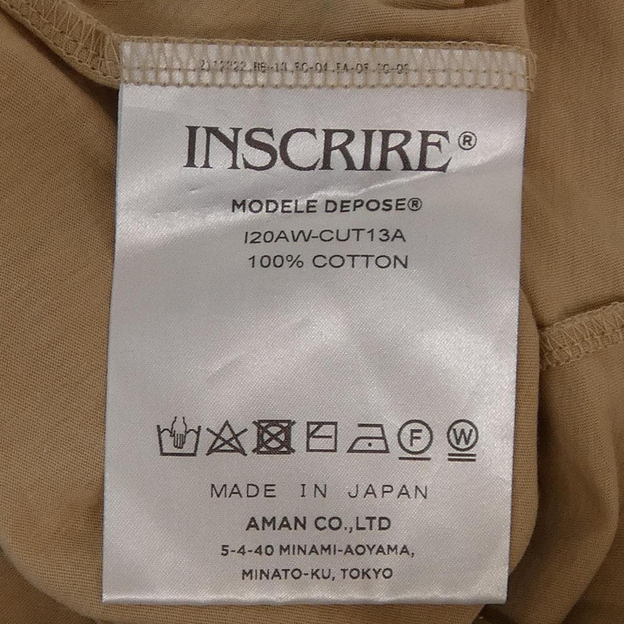 アンスクリア INSCRIRE トップス