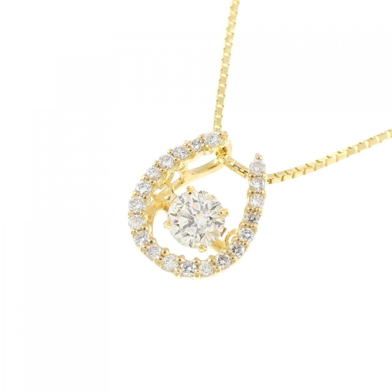 K18YG ダイヤモンド ネックレス 0.20CT
